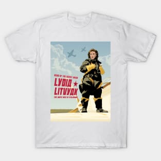 Lydia Litvyak Russian Fighter Pilot T-Shirt